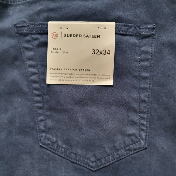 AG Adriano Goldschmied Tellis Modern Slim Fit SUD Pants in Blue Note Men's 32X34 - Picture 3 of 7